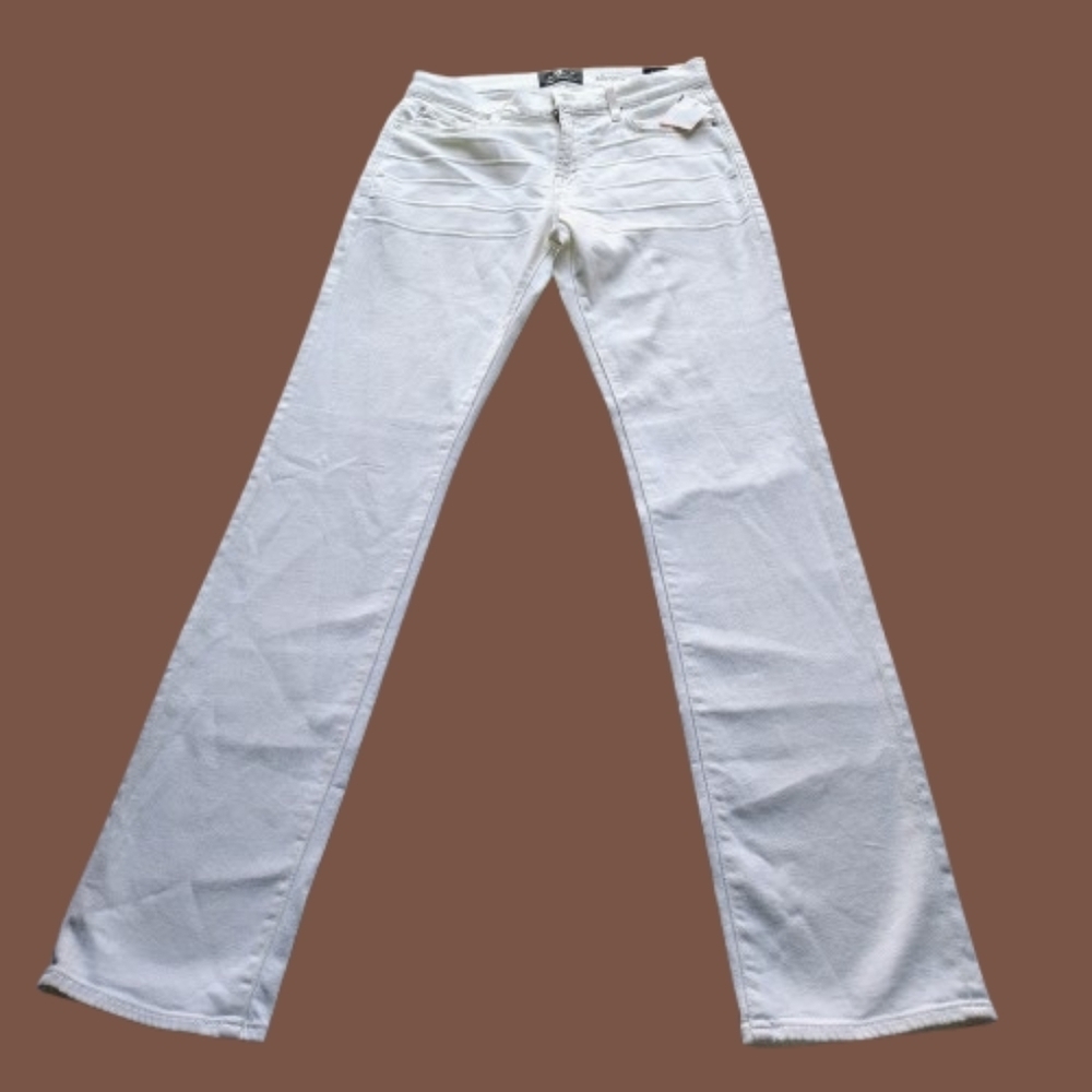 NWOT For All Mankind Slimmy White Jeans Size 30 -US 10